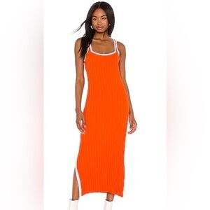 Solid & Striped Kimberly Dress in Flame Rib size M